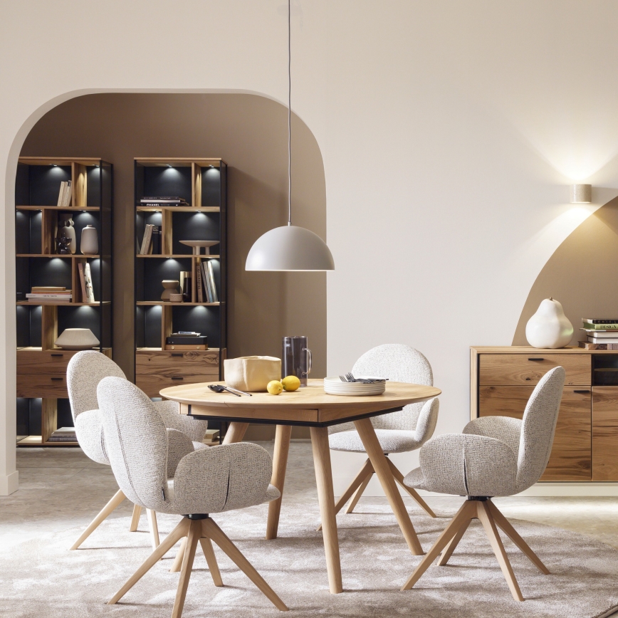 Schöner Wohnen 11728-39 - Závesné svietidlo ALI na lanku 1xE27/25W/230V pr. 38 cm sivá