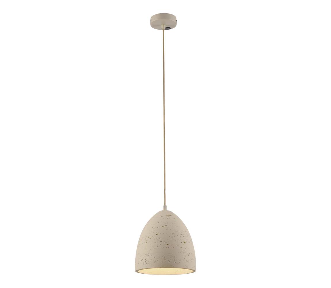 Schöner Wohnen 12540-42 - Závesný luster na lanku TRAVENTA 1xE27/40W/230V pr. 21 cm betón 12540-42
