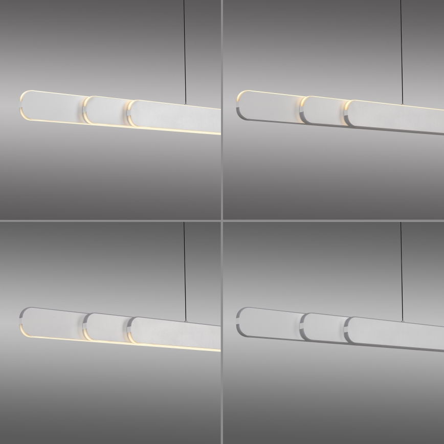 Schöner Wohnen 12577-16 - LED stmievateľný luster na lanku ADRIANA ROUND 2xLED/24W/230V 2700/3000/3500/4000/5000K 160 cm biela