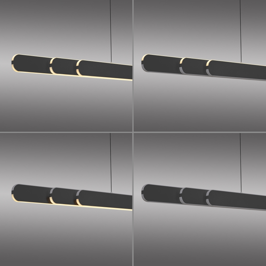 Schöner Wohnen 12577-18 - LED stmievateľný luster na lanku ADRIANA ROUND 2xLED/24W/230V 2700/3000/3500/4000/5000K 160 cm čierny