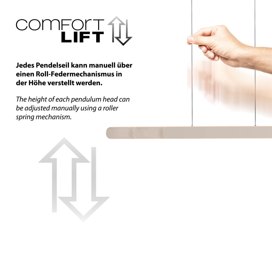 Schöner Wohnen 12577-39 - LED stmievateľný luster na lane ADRIANA ROUND 2xLED/24W/230V 2700/3000/3500/4000/5000K sivá