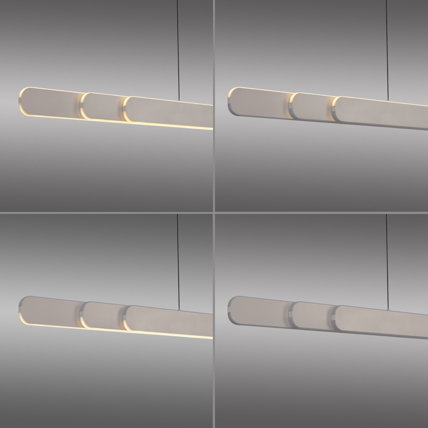 Schöner Wohnen 12577-39 - LED stmievateľný luster na lane ADRIANA ROUND 2xLED/24W/230V 2700/3000/3500/4000/5000K sivá