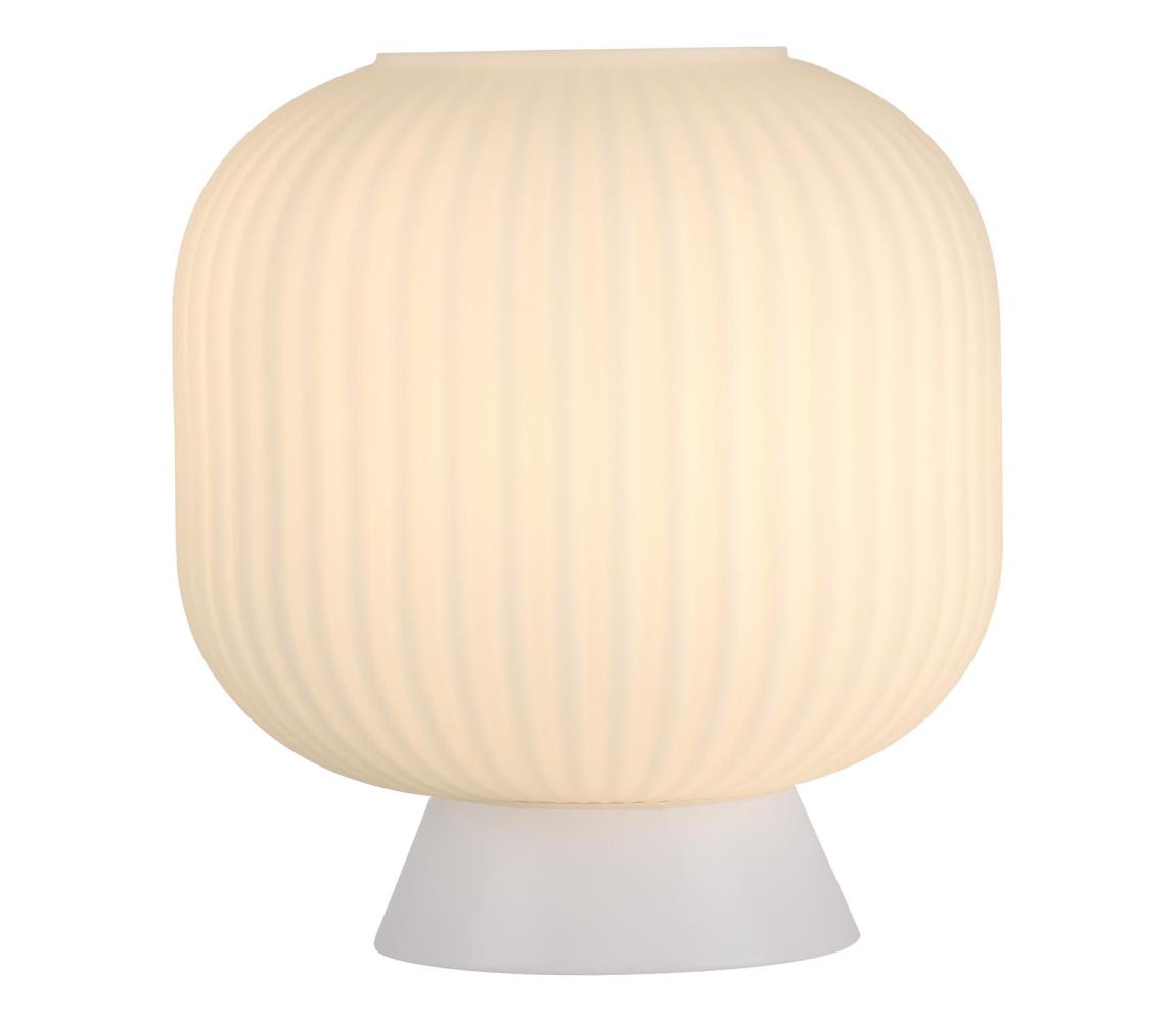 Schöner Wohnen 13573-16 - Stolná lampa NAMI 1xE27/25W/230V biela 13573-16
