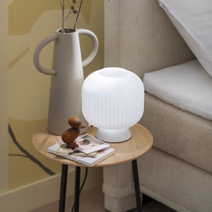 Schöner Wohnen 13573-16 - Stolná lampa NAMI 1xE27/25W/230V biela