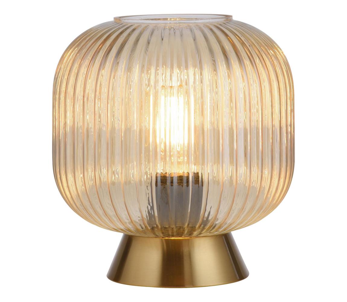 Schöner Wohnen 13573-27 - Stolná lampa NAMI 1xE27/25W/230V zlatá/béžová 13573-27