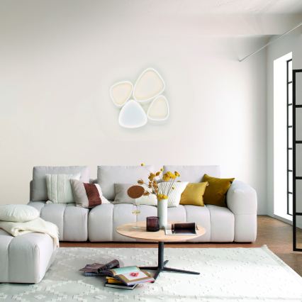 Schöner Wohnen 14038-16 - stmievateľné LED stropné svietidlo PEBBLES LED/35,5W/230V biela