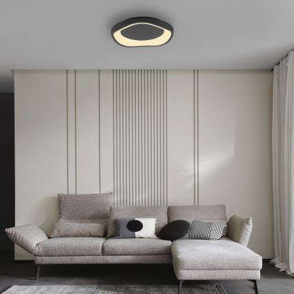 Schöner Wohnen 14233-18 - stmievateľné stropné svietidlo MONTA LED/21W/230V, priemer 40 cm, čierne