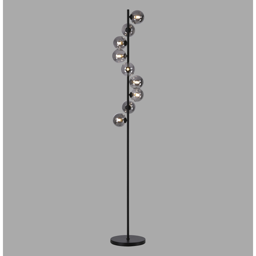 Schöner Wohnen 14506-18 - LED stojacia lampa DUBAI 9xG9/3W/230V čierna/dymová