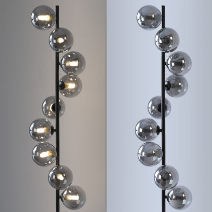 Schöner Wohnen 14506-18 - LED stojacia lampa DUBAI 9xG9/3W/230V čierna/dymová