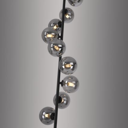 Schöner Wohnen 14506-18 - LED stojacia lampa DUBAI 9xG9/3W/230V čierna/dymová