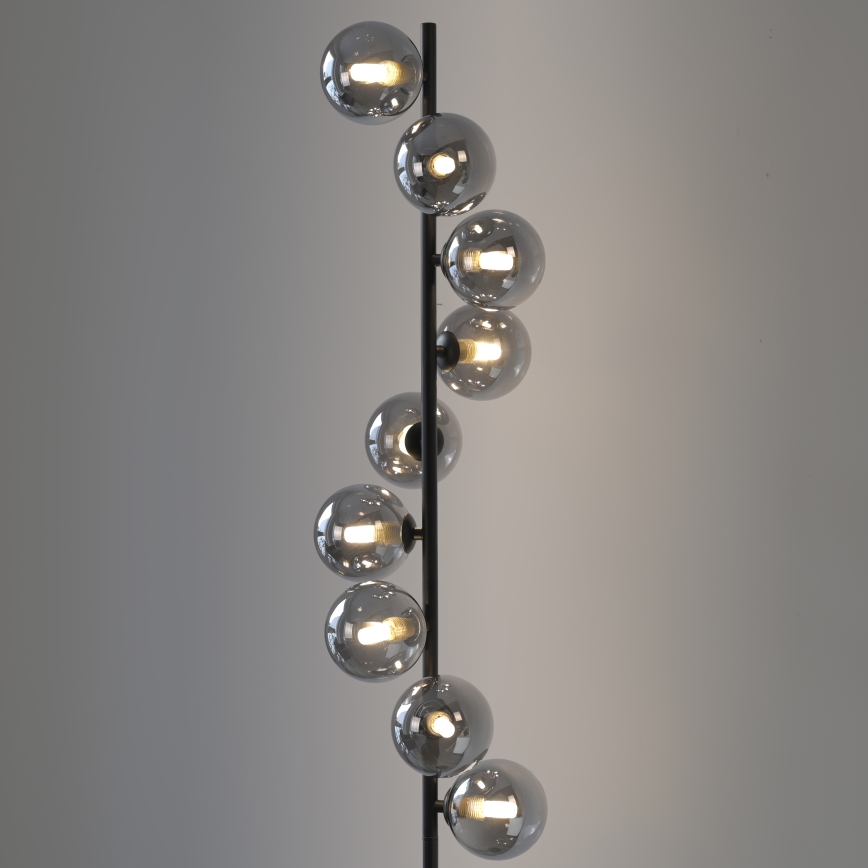 Schöner Wohnen 14506-18 - LED stojacia lampa DUBAI 9xG9/3W/230V čierna/dymová