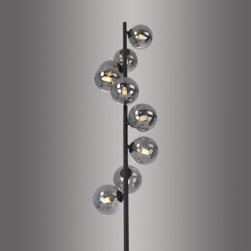 Schöner Wohnen 14506-18 - LED stojacia lampa DUBAI 9xG9/3W/230V čierna/dymová