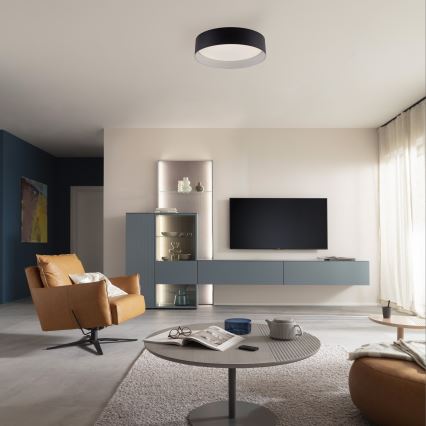 Schöner Wohnen 14593-18 - LED stmievateľné stropné svietidlo TAVOLI LED/10W/230V 2700-6500K pr. 28,5 cm čierna + diaľkové ovládanie