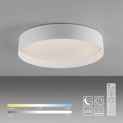 Schöner Wohnen 14594-16 - LED stmievateľné stropné svietidlo TAVOLI LED/20W/230V 2700-6500K priemer 39 cm biela + diaľkové ovládanie