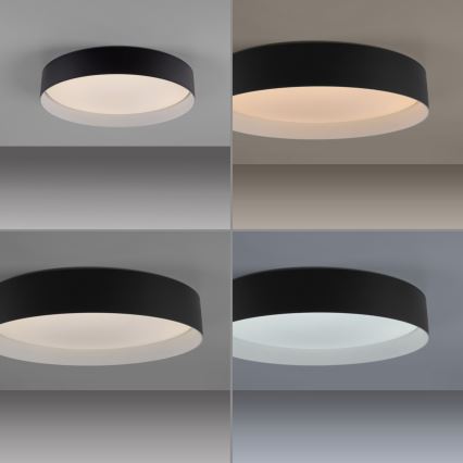 Schöner Wohnen 14594-18 - LED stmievateľné stropné svietidlo TAVOLI LED/20W/230V 2700-6500K priemer 39 cm čierne + diaľkové ovládanie