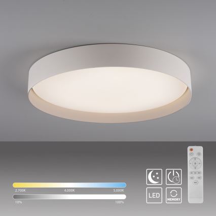 Schöner Wohnen 14595-39 - LED stmievateľné stropné svietidlo TAVOLI LED/34W/230V 2700-6500K priemer 49 cm sivá + diaľkové ovládanie