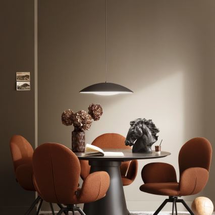 Schöner Wohnen 14606-18 - stmievateľný LED luster na lanku LENTE LED/17W/230V pr. 40 cm čierna