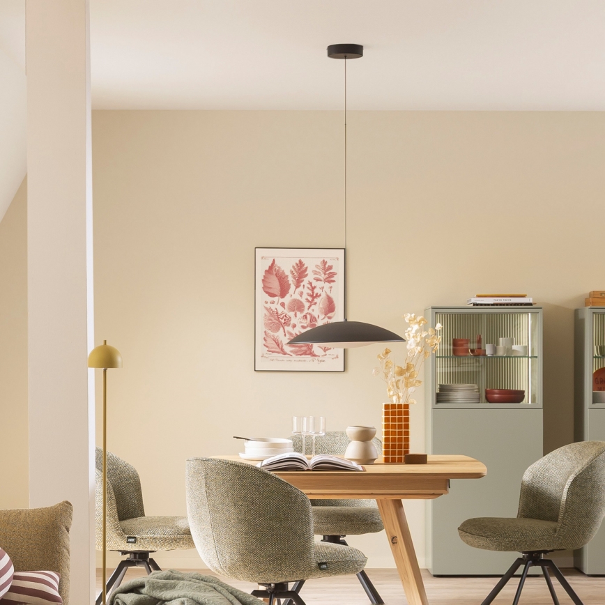 Schöner Wohnen 14606-18 - stmievateľný LED luster na lanku LENTE LED/17W/230V pr. 40 cm čierna