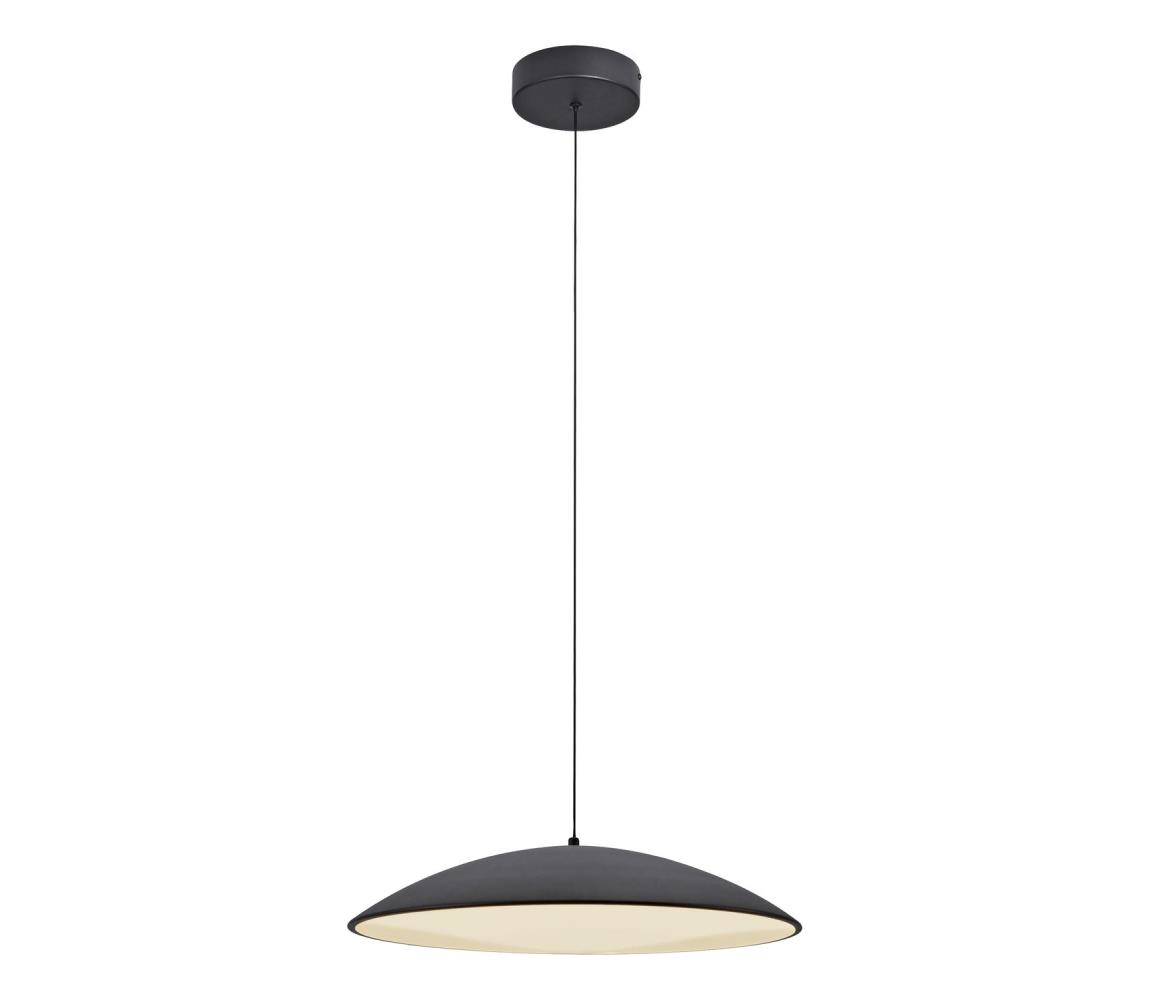Schöner Wohnen 14607-18-LED stmievateľný luster na lanku LENTE LED/23W/230V priemer 50 cm čierna 14607-18