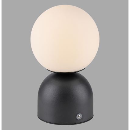 Schöner Wohnen 19218-18 - LED stmievateľná dotyková nabíjateľná stolová lampa RUDI LED/1,2W/5V 3000-6000K 1200 mAh čierna