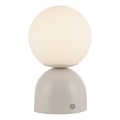 Schöner Wohnen 19218-39 - LED stmievateľná dotyková nabíjateľná stolná lampa RUDI LED/1,2W/5V 3000-6000K 1200 mAh sivá