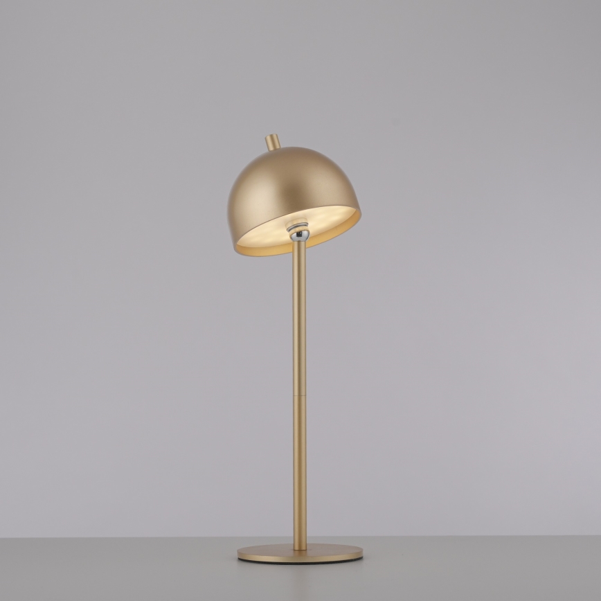 Schöner Wohnen 19244-12 - LED stmievateľná dotyková nabíjacia vonkajšia stolová lampa BELLIS LED/2,5W/5V 2600 mAh IP54 zlatá