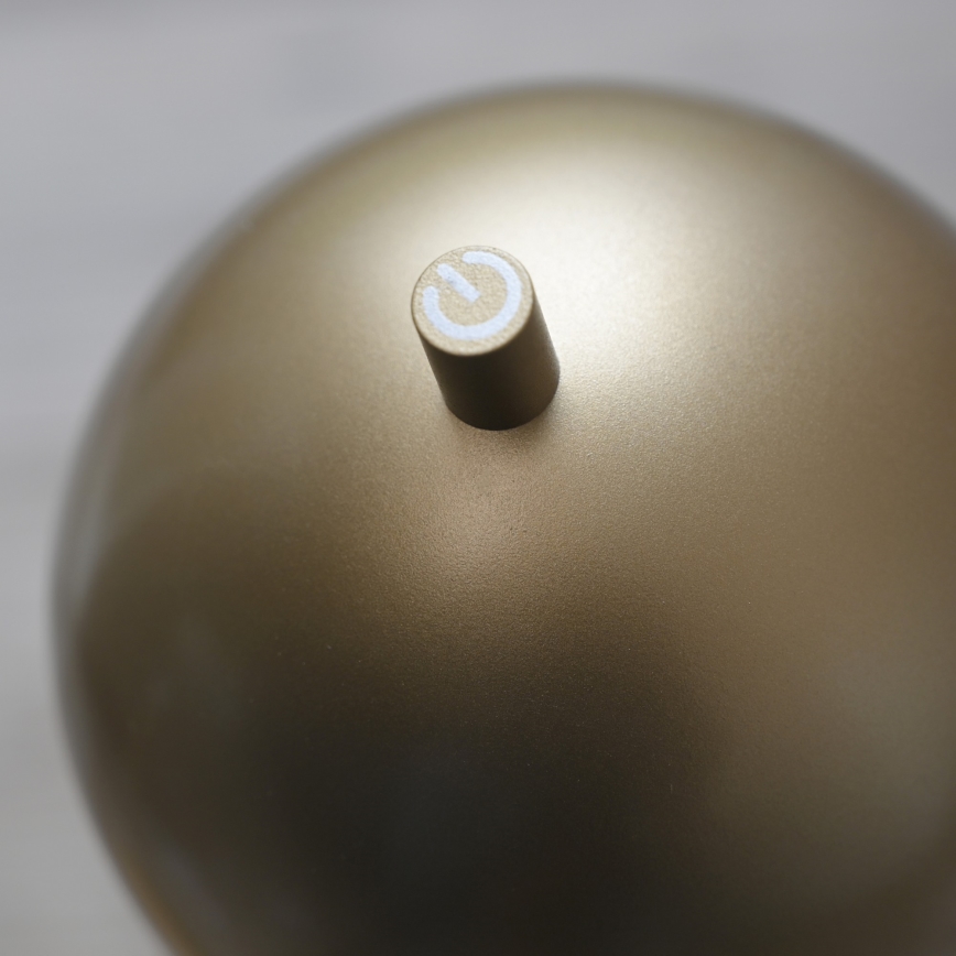 Schöner Wohnen 19244-12 - LED stmievateľná dotyková nabíjacia vonkajšia stolová lampa BELLIS LED/2,5W/5V 2600 mAh IP54 zlatá