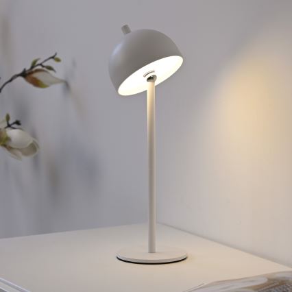 Schöner Wohnen 19244-16 - LED stmievateľná dotyková nabíjateľná vonkajšia stolná lampa BELLIS LED/2,5W/5V 2600 mAh IP54 biela