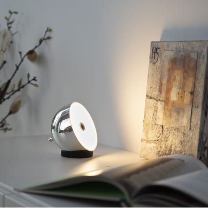 Schöner Wohnen 19244-17 - LED stmievateľná dotyková nabíjateľná vonkajšia stolná lampa BELLIS LED/2,5W/5V 2600 mAh IP54 lesklý chróm