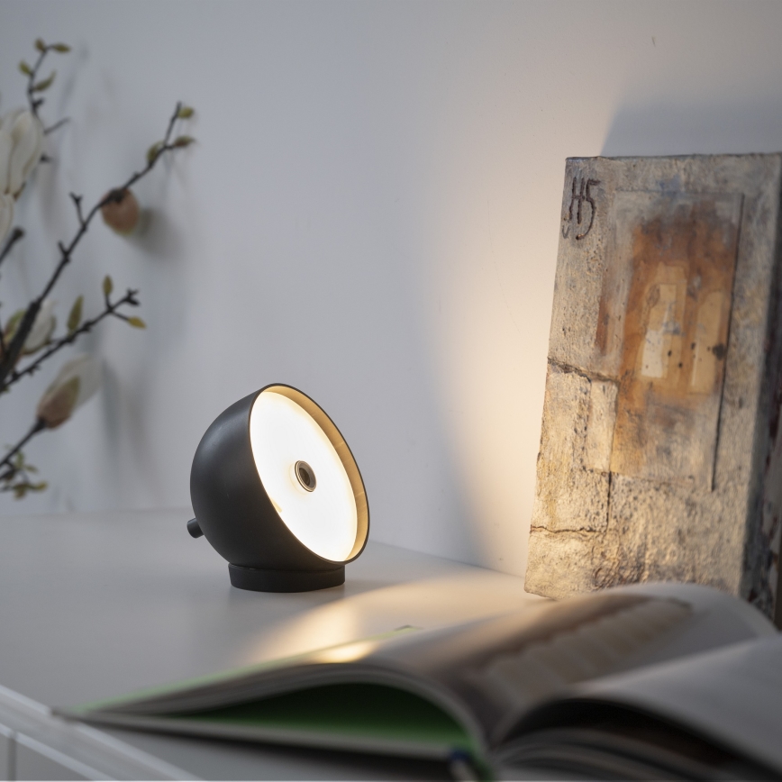 Schöner Wohnen 19244-18 - LED stmievateľná dotyková nabíjateľná vonkajšia stolová lampa BELLIS LED/2,5W/5V 2600 mAh IP54 čierna