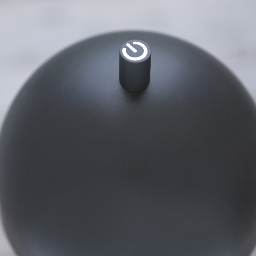 Schöner Wohnen 19244-18 - LED stmievateľná dotyková nabíjateľná vonkajšia stolová lampa BELLIS LED/2,5W/5V 2600 mAh IP54 čierna
