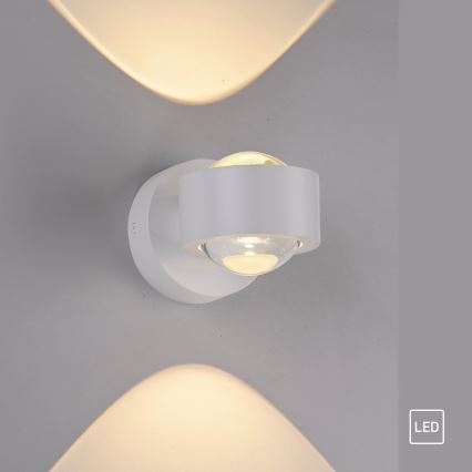 Schöner Wohnen 19331-16 - LED nástenné svietidlo CHIA 2×LED/2 W/230 V biela