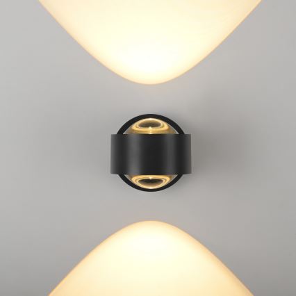 Schöner Wohnen 19331-18 - LED nástenné svietidlo CHIA 2xLED/2W/230V čierne