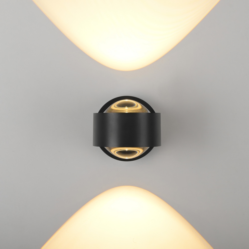 Schöner Wohnen 19331-18 - LED nástenné svietidlo CHIA 2xLED/2W/230V čierne