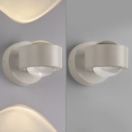 Schöner Wohnen 19331-39 - LED nástenné svietidlo CHIA 2xLED/2W/230V sivá