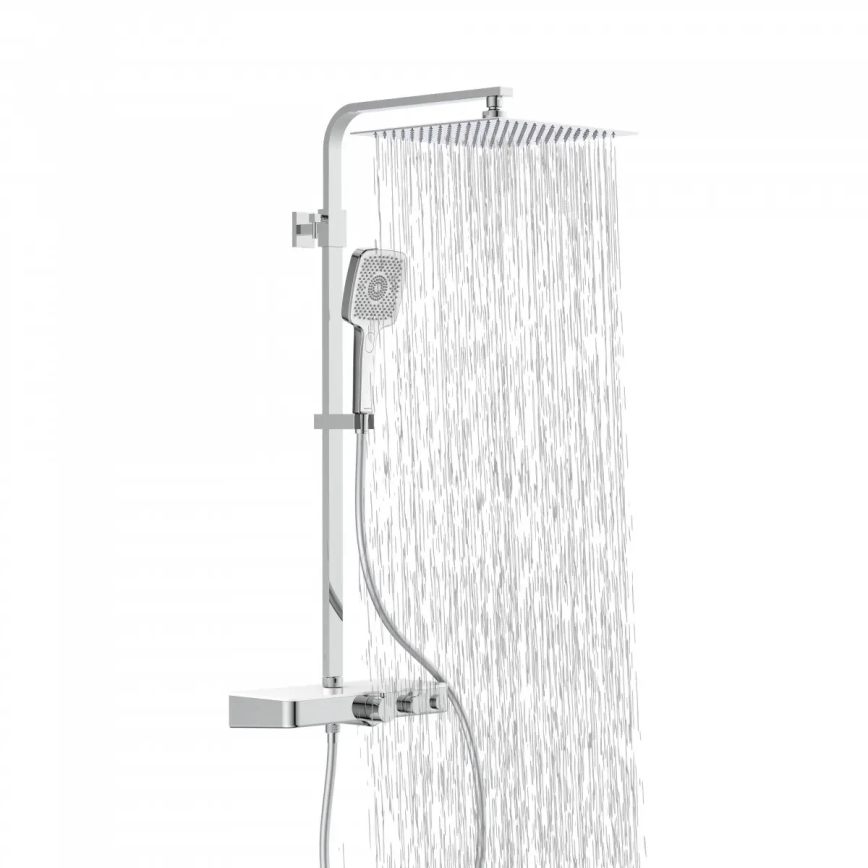 Schütte 60530 - Sprchová súprava s termostatickou batériou OCEAN, lesklý chróm