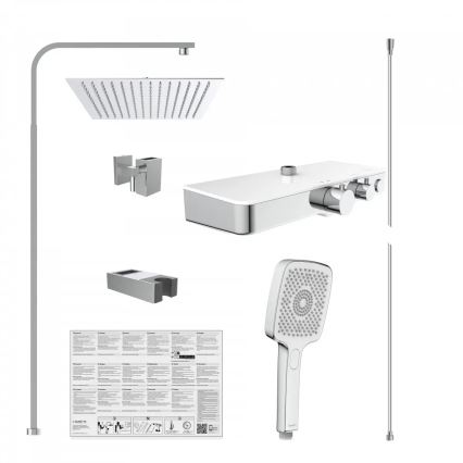 Schütte 60530 - Sprchová súprava s termostatickou batériou OCEAN, lesklý chróm