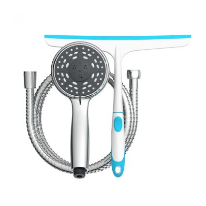 Schütte 64197 - Sprchová súprava v lesklom chróme + stierka na sklo