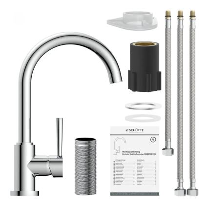 Schütte 79119 - Drezová batéria CORNWALL lesklý chróm