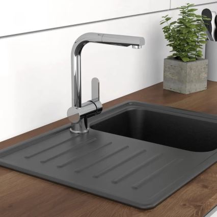 Schütte 79700 - Drezová batéria LONDON s vysúvacou sprchou, lesklý chróm