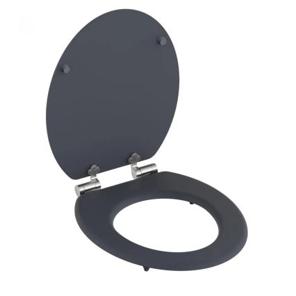 Schütte 80104 - WC sedadlo SPIRIT antracit SoftClose MDF drevo