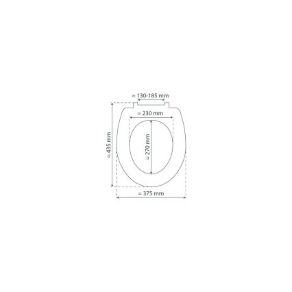 Schütte 80104 - WC sedadlo SPIRIT antracit SoftClose MDF drevo