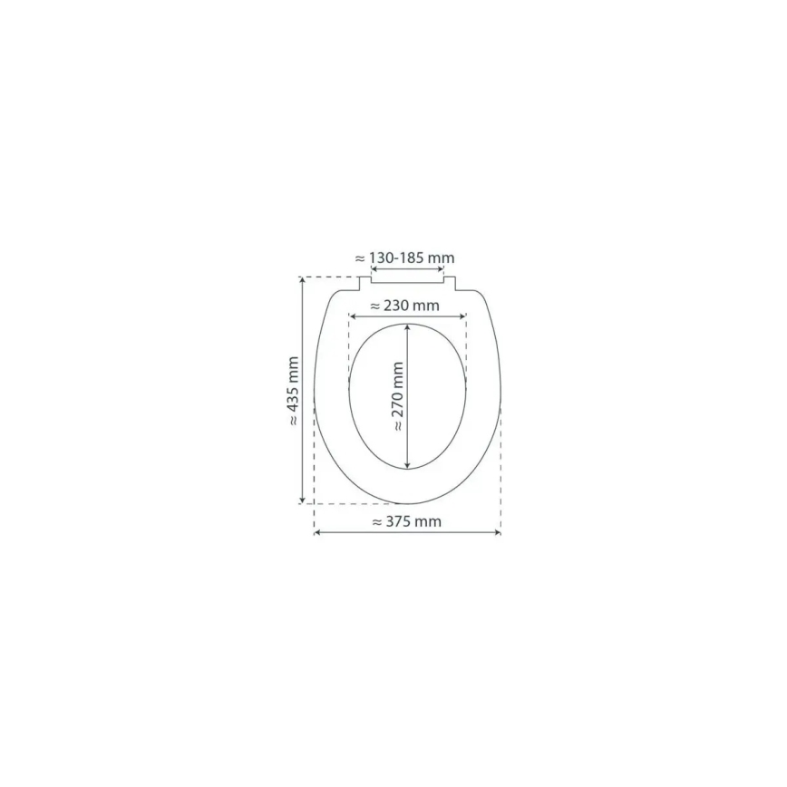 Schütte 80104 - WC sedadlo SPIRIT antracit SoftClose MDF drevo