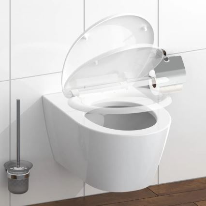 Schütte 82300-A - WC sedadlo WHITE SoftClose duroplast