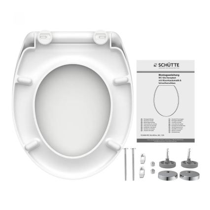 Schütte 82300-A - WC sedadlo WHITE SoftClose duroplast