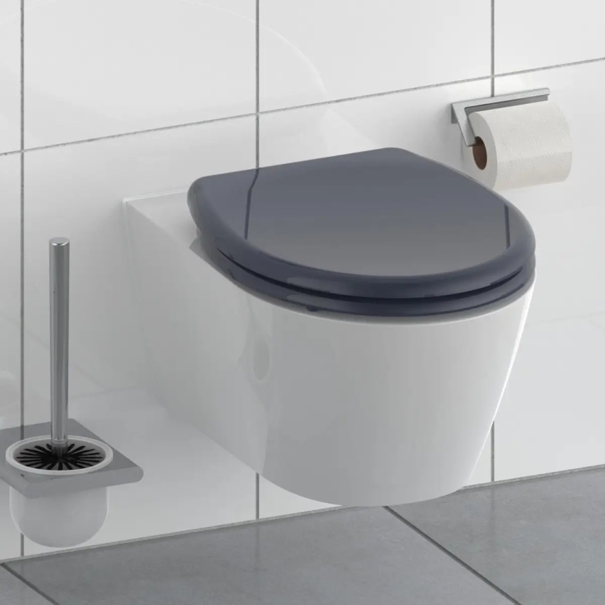 Schütte 82304-A - WC sedátko Antracit, SoftClose, z duroplastu