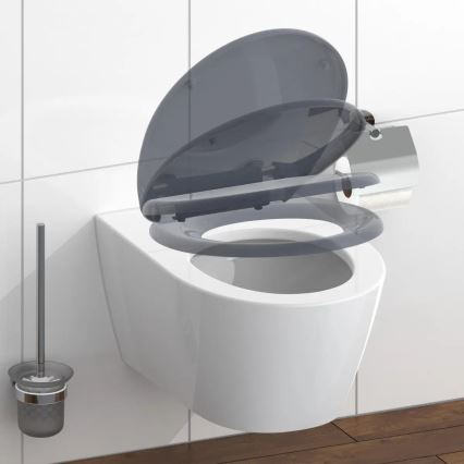 Schütte 82304-A - WC sedátko Antracit, SoftClose, z duroplastu