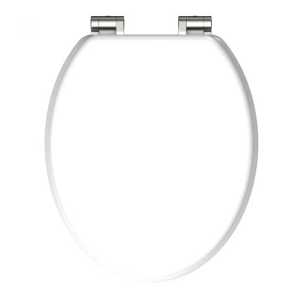 Schütte 84100-A - WC sedadlo, biele, s tichým zatváraním, MDF
