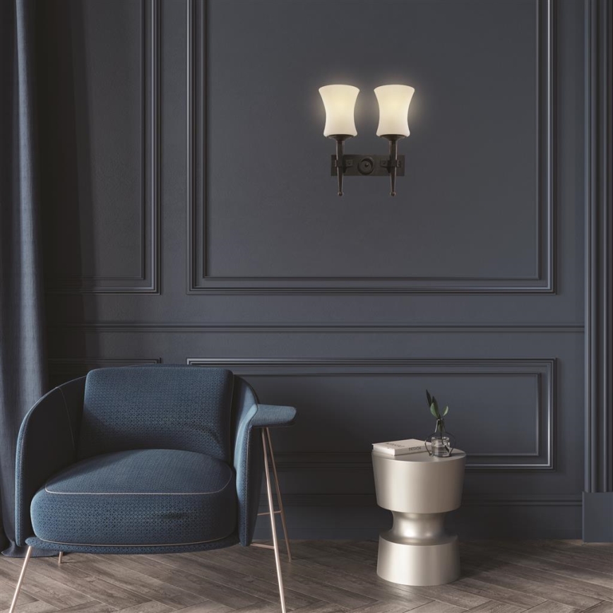 Searchlight - Nástenné svietidlo CARTWHEEL 2xE27/60W/230V