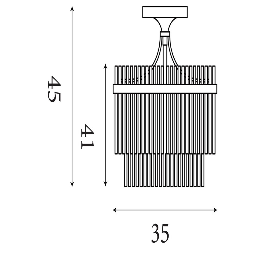 Searchlight - Prisadený luster LARA 3xE14/60W/230V